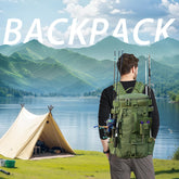 Backpack side rod holders for quick access